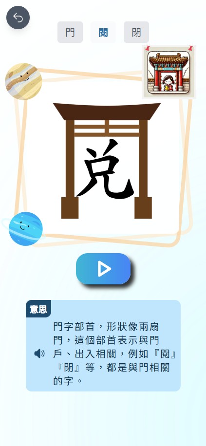 部首版面