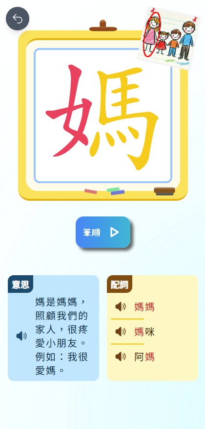 單字版面